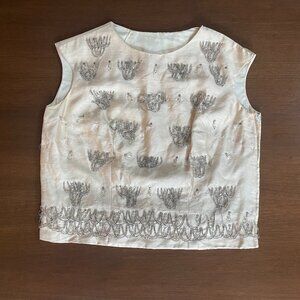 Vintage Women's Beaded Top 1950's